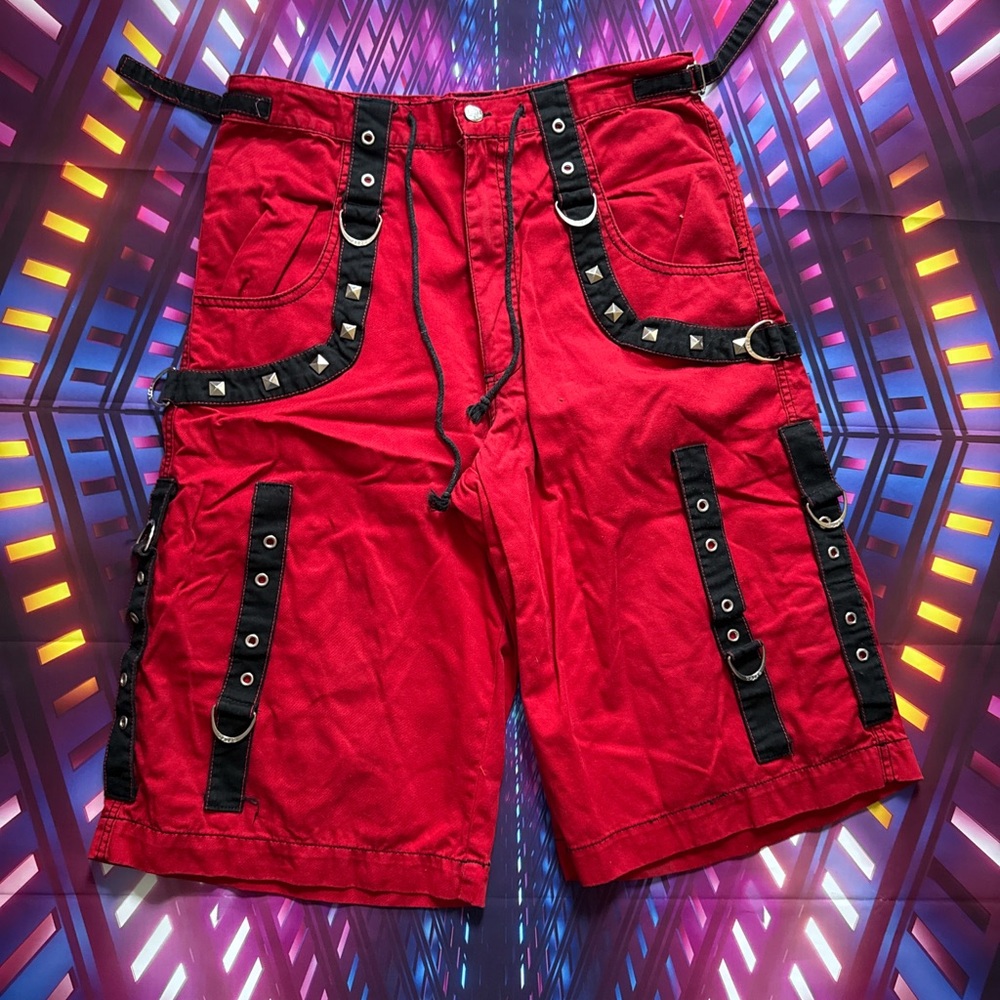 Original Y2K Tripp NYC Shorts Red/Black Size Medium